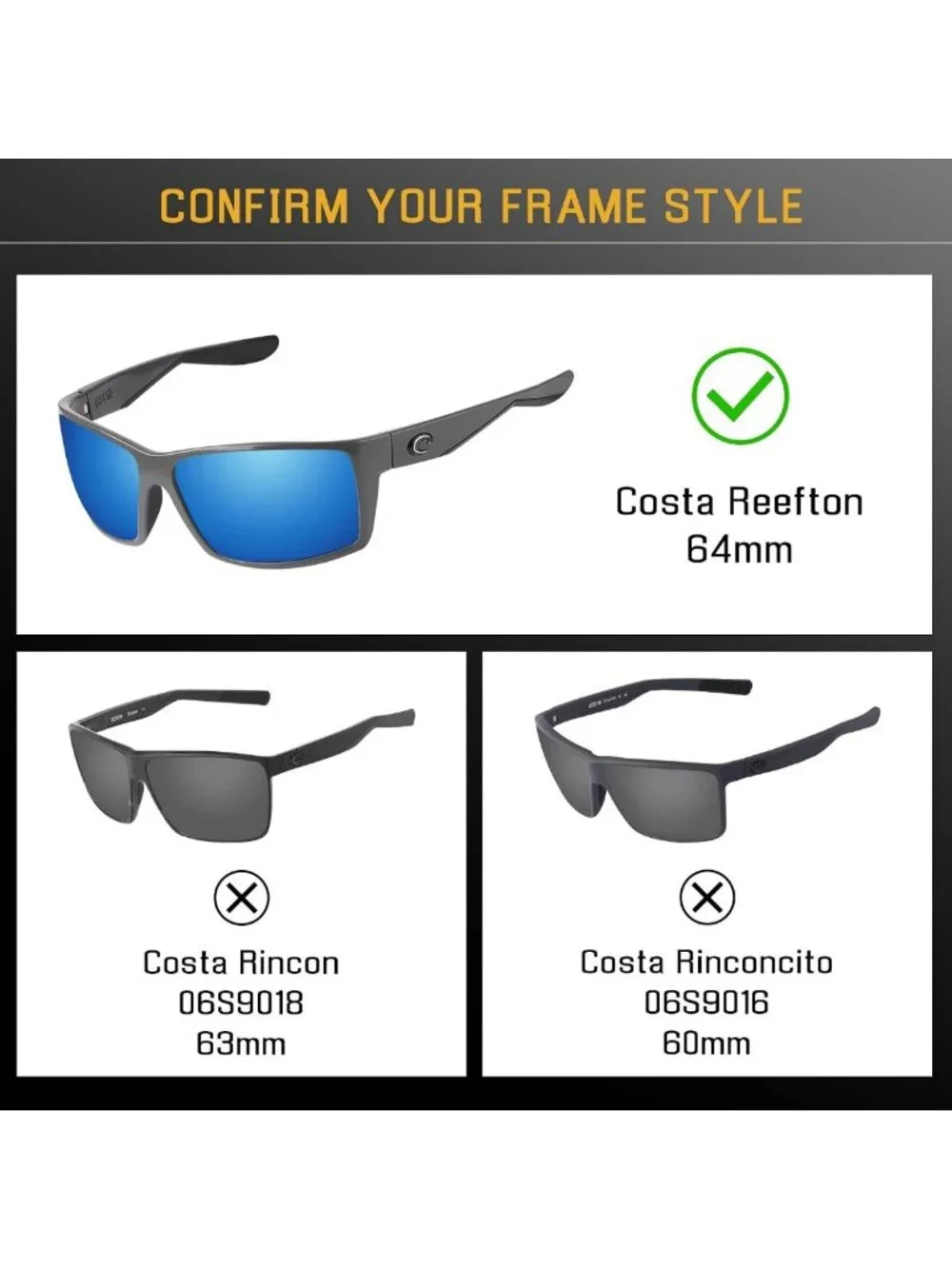 Polarized Replacement Lenses for Reefton Sunglasses - High-Quality UV Protection